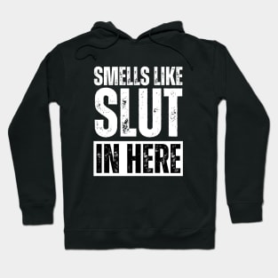 Adult Humor Smells Like Slut In Here Hoodie